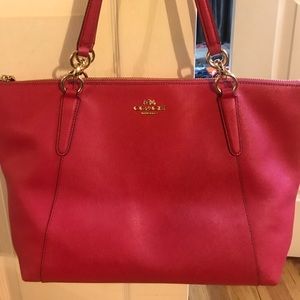 Hot pink Coach purse